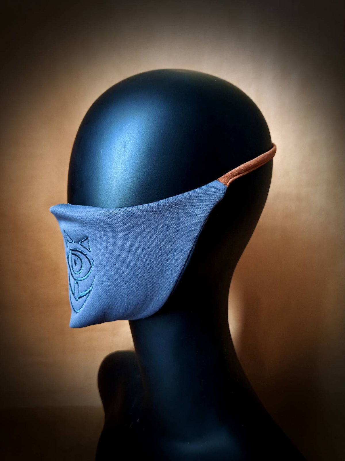 Sheikah Eye Embroidered Face Mask, Gamer Cosplay Facemask