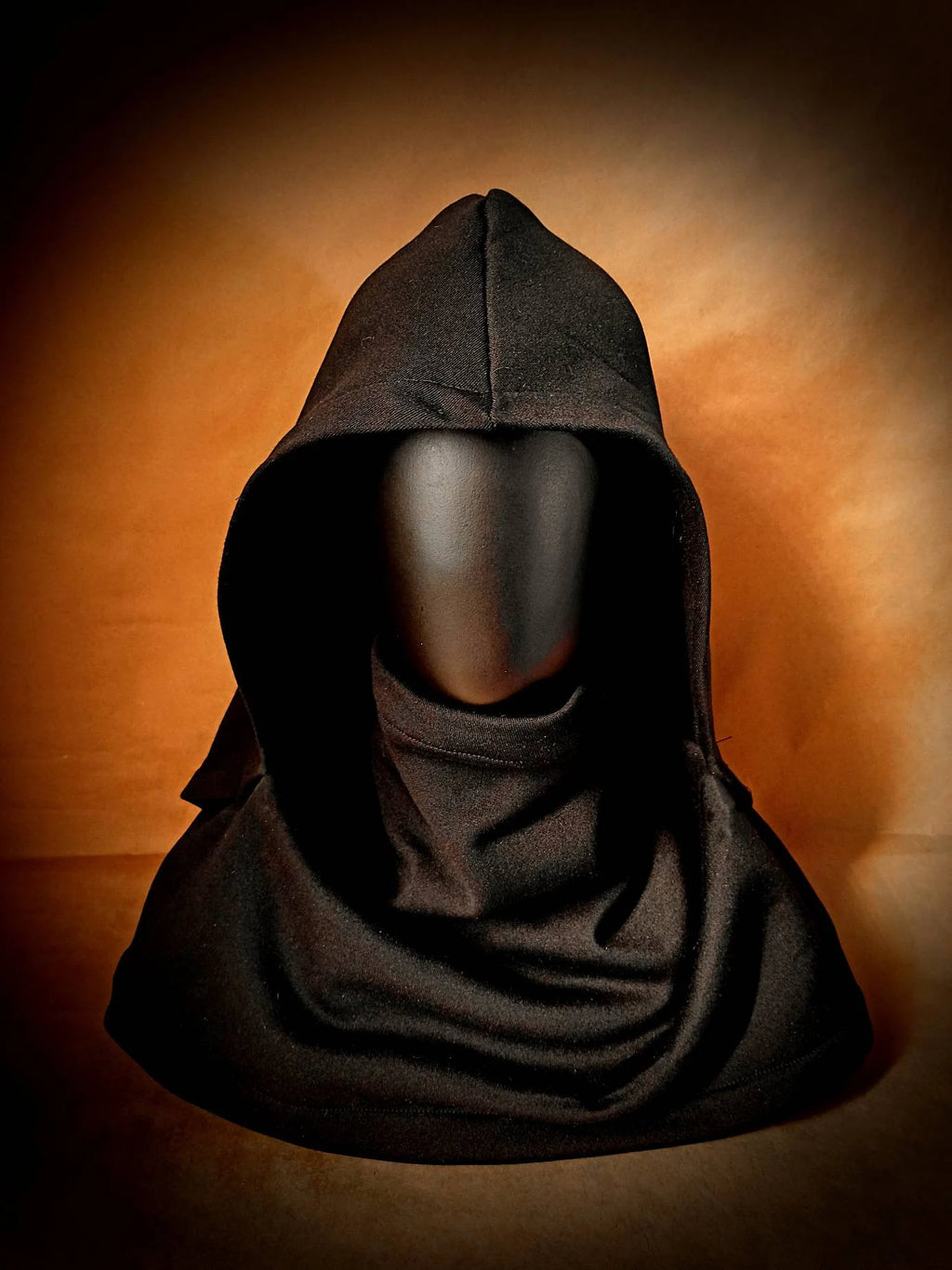 Schwarze Kapuzen-Kutte, Gothic-Kapuze