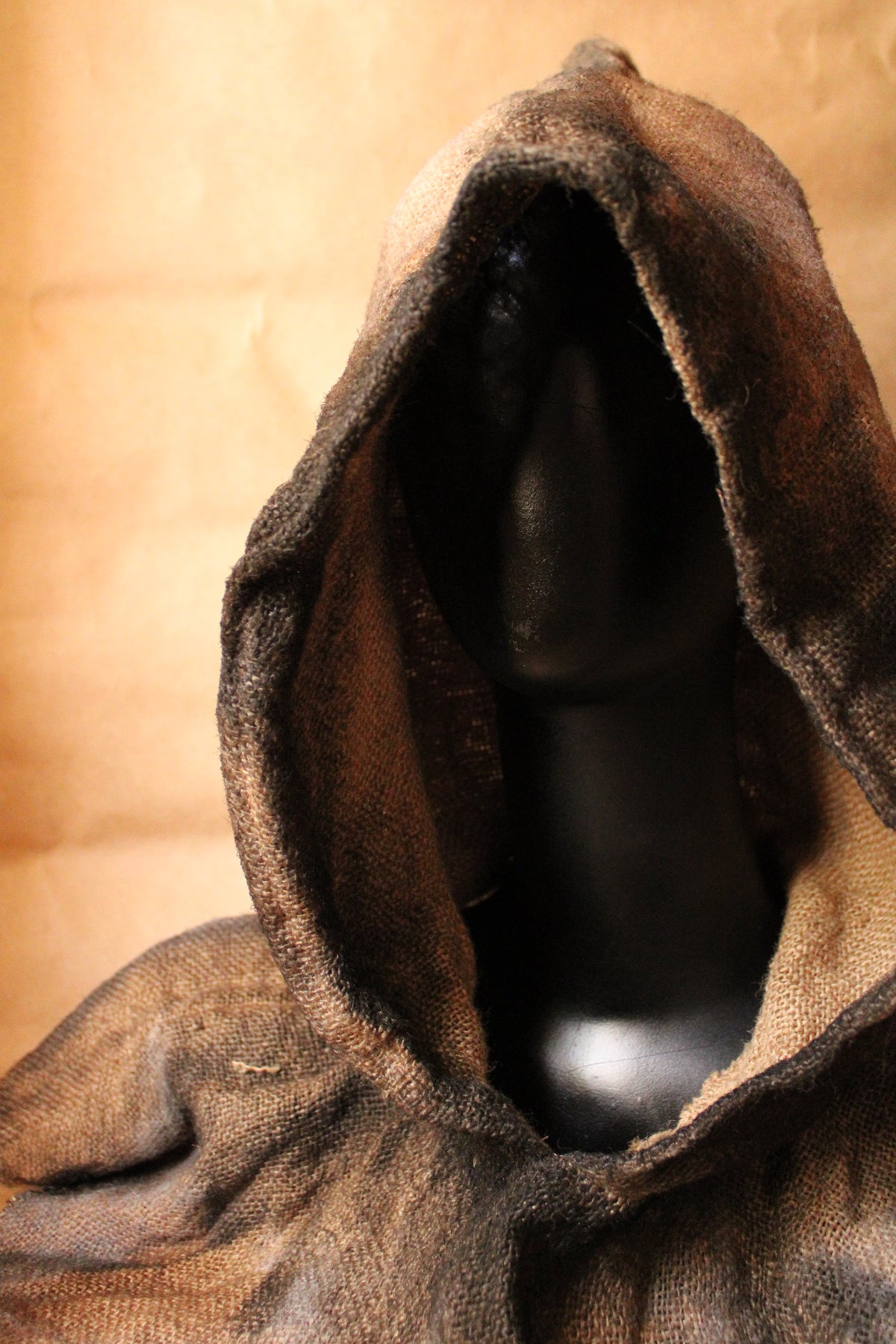 Jute Hooded Cowl, Gothic Wasteland Hood