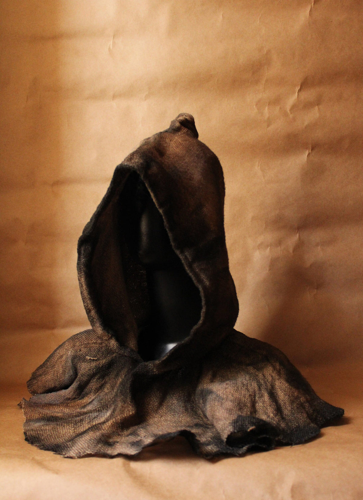 Jute Hooded Cowl, Gothic Wasteland Hood