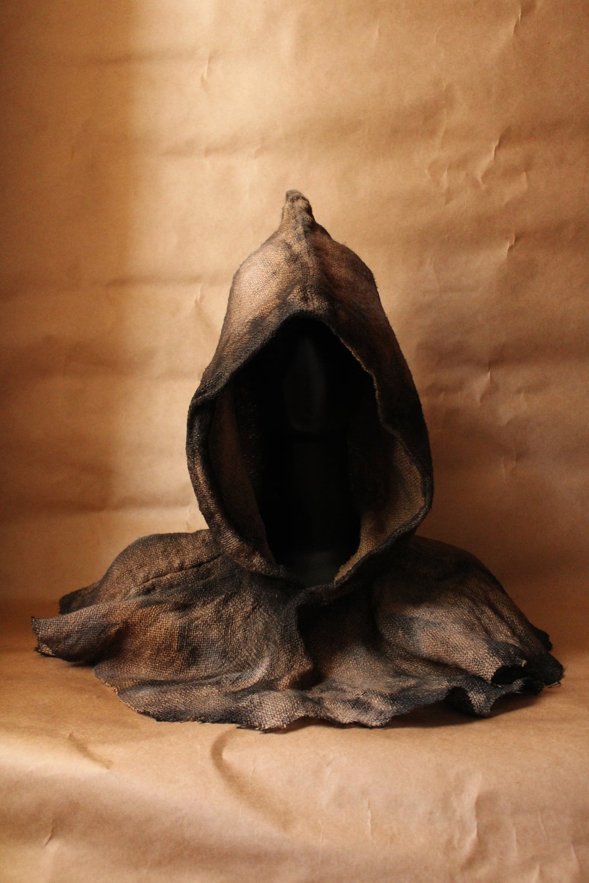 Jute Hooded Cowl, Gothic Wasteland Hood