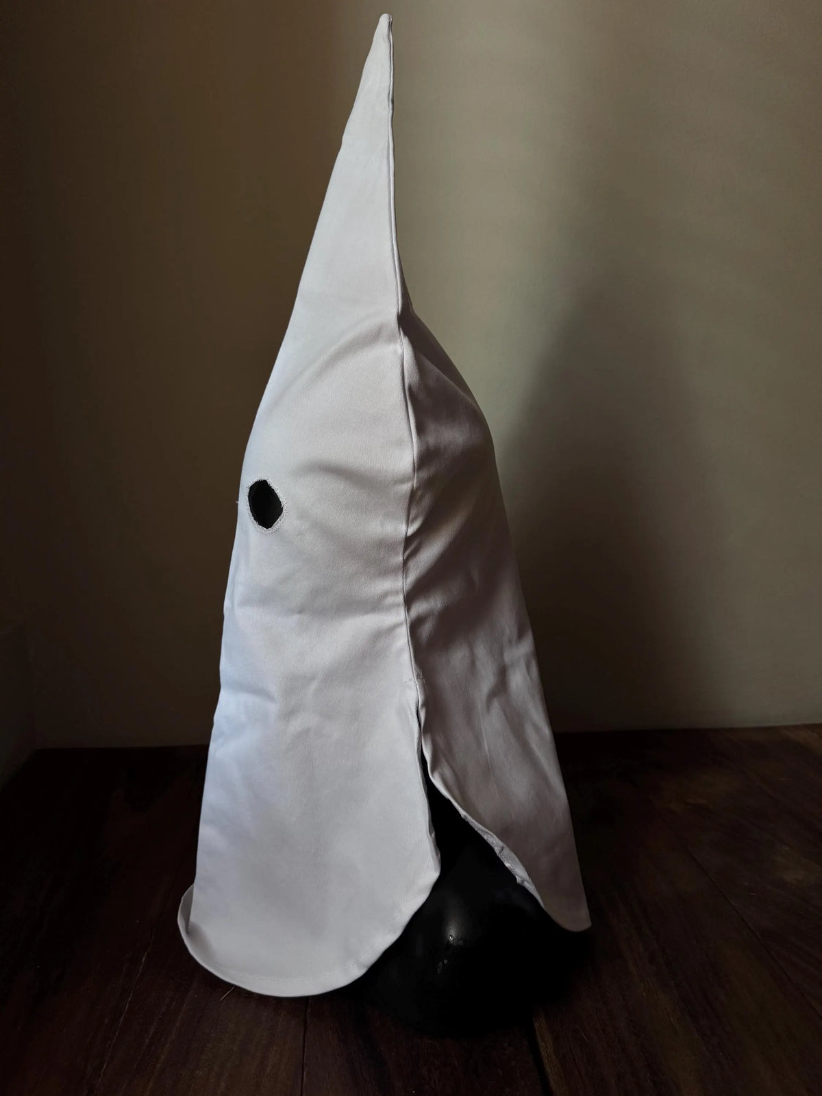 Handmade White Capirote Hood, Authentic Spanish Nazareno Tradition