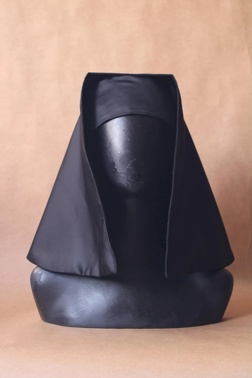 Costume de nonne noire, cosplay de Valak, voile à capuche de la Renaissance