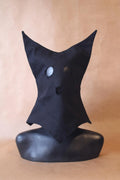 Schwarze Henkerkapuze Mittelalterliche Folterermaske
