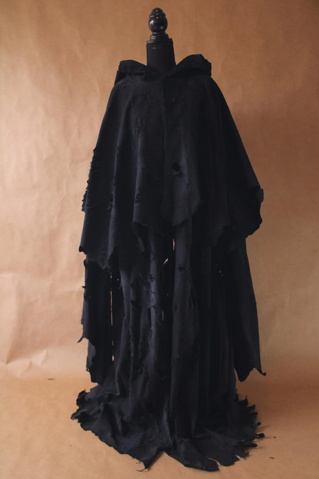 Grim Reaper Robe Distressed Black Cloak