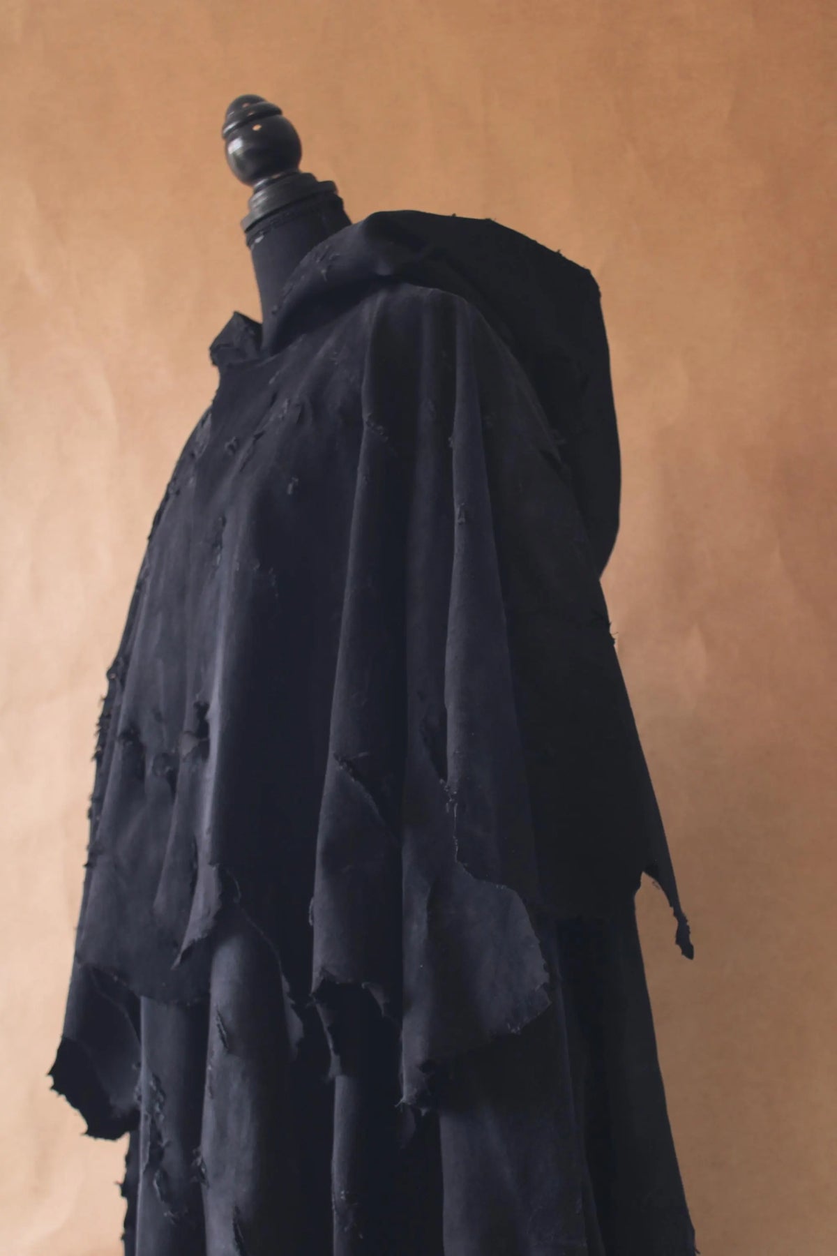 Grim Reaper Robe Distressed Black Cloak