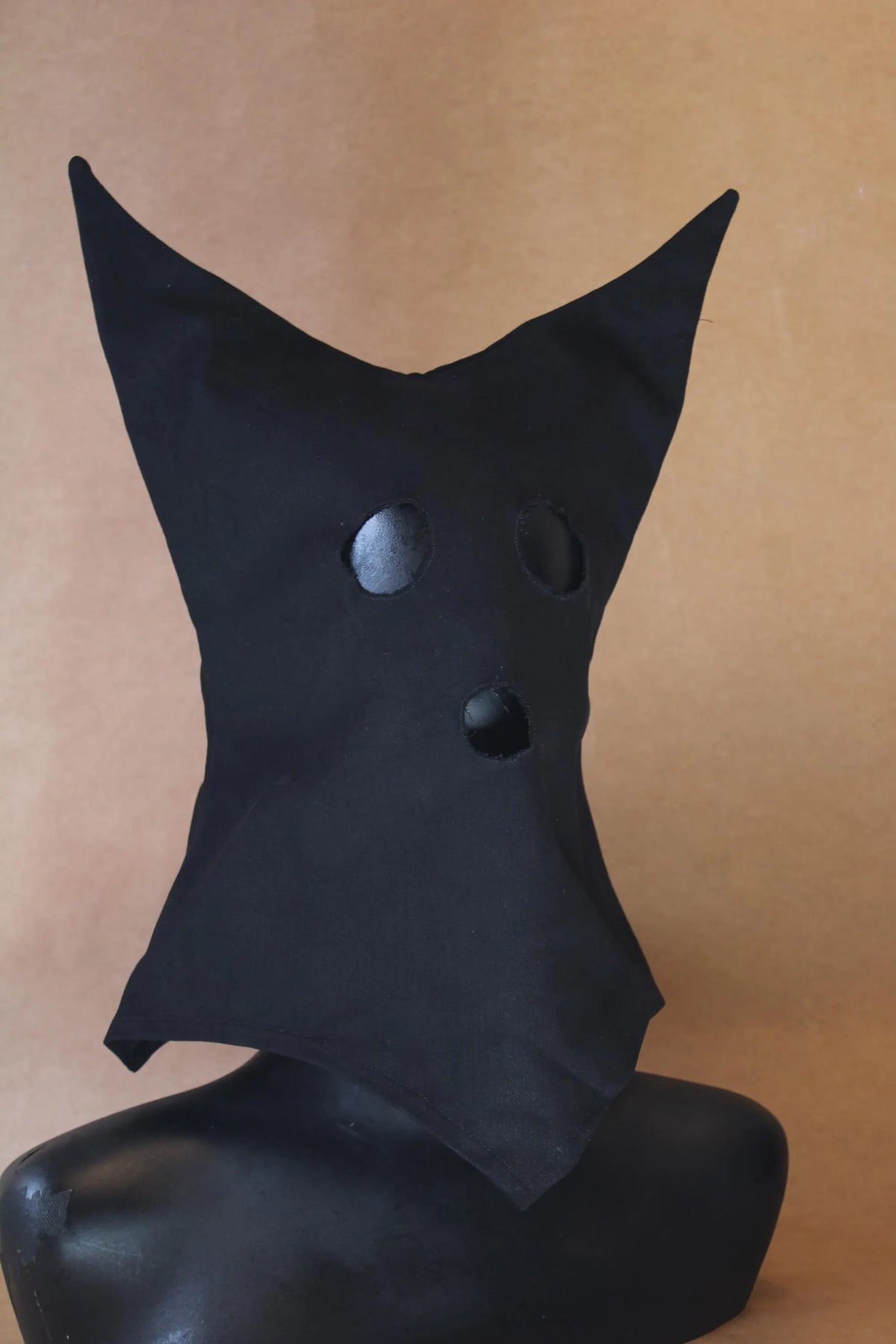 Black Executioner Hood Medieval Torturer Mask