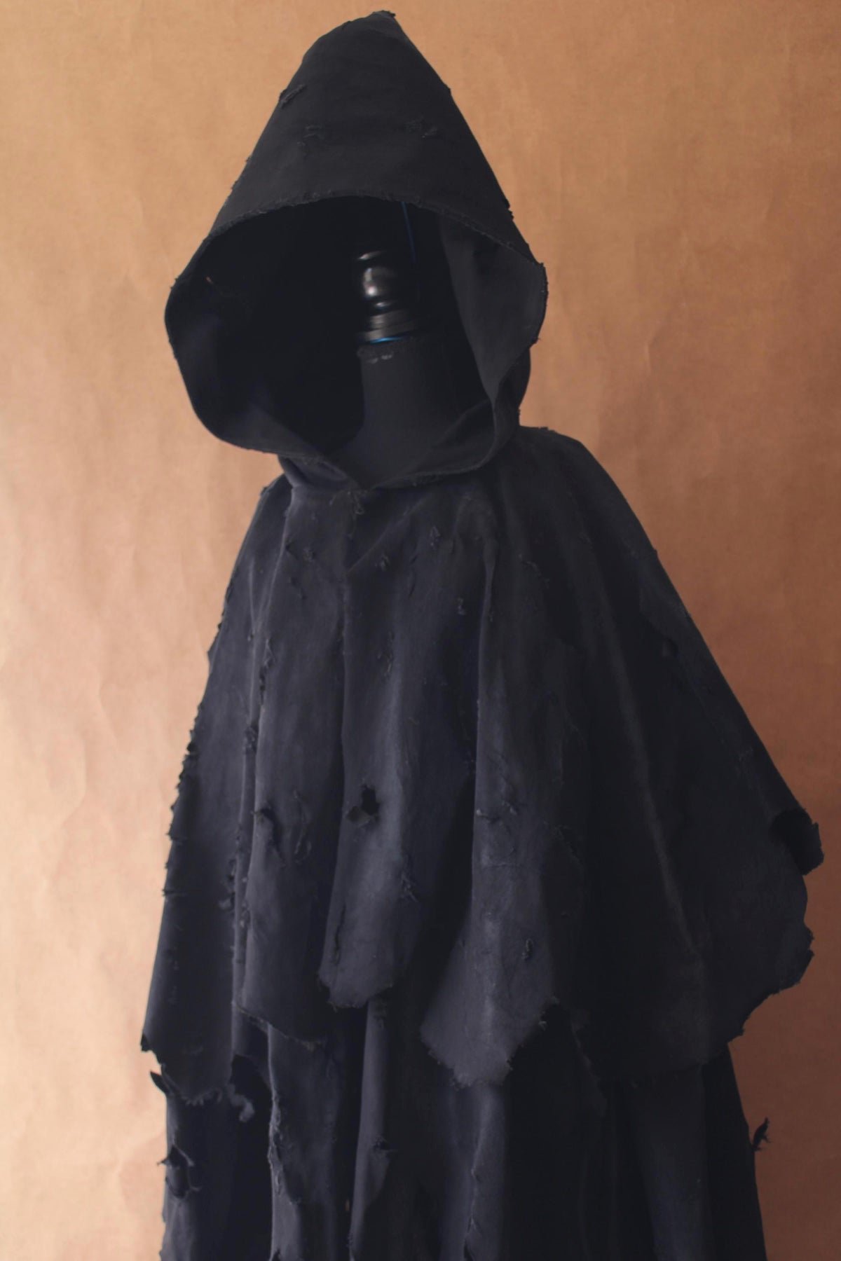 Grim Reaper Robe Distressed Black Cloak
