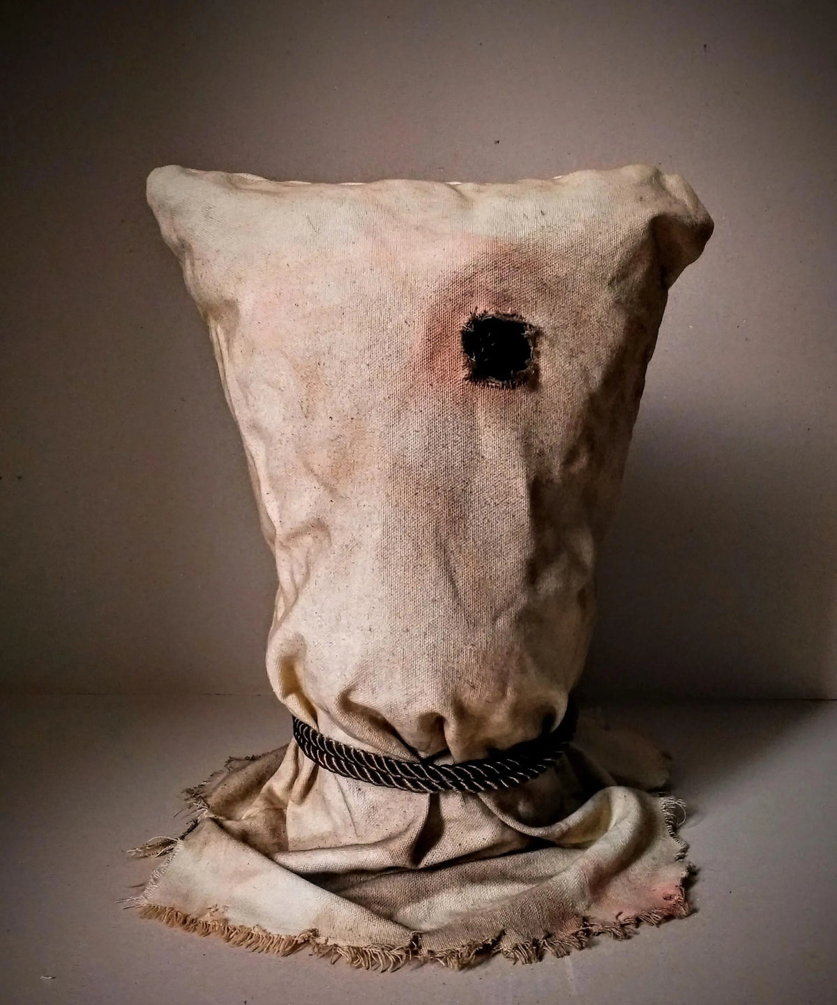 Campfire Killer Sack Mask Retro Slasher Horror Hood