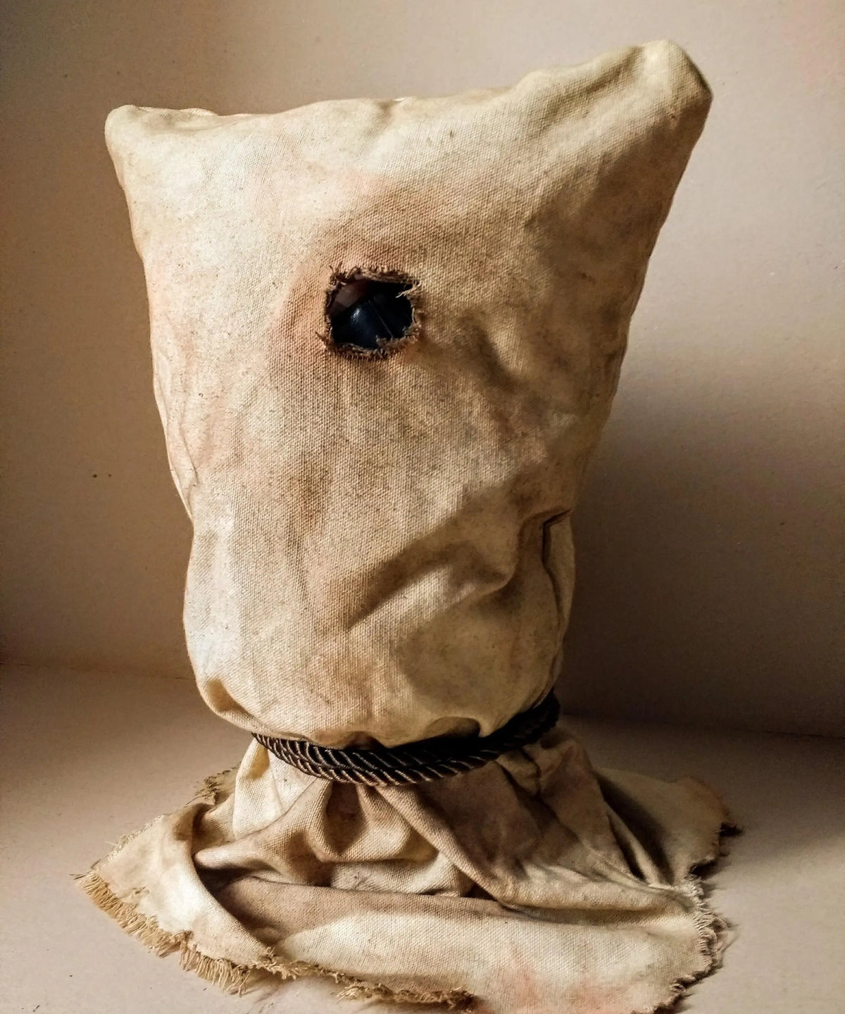Campfire Killer Sack Mask Retro Slasher Horror Hood