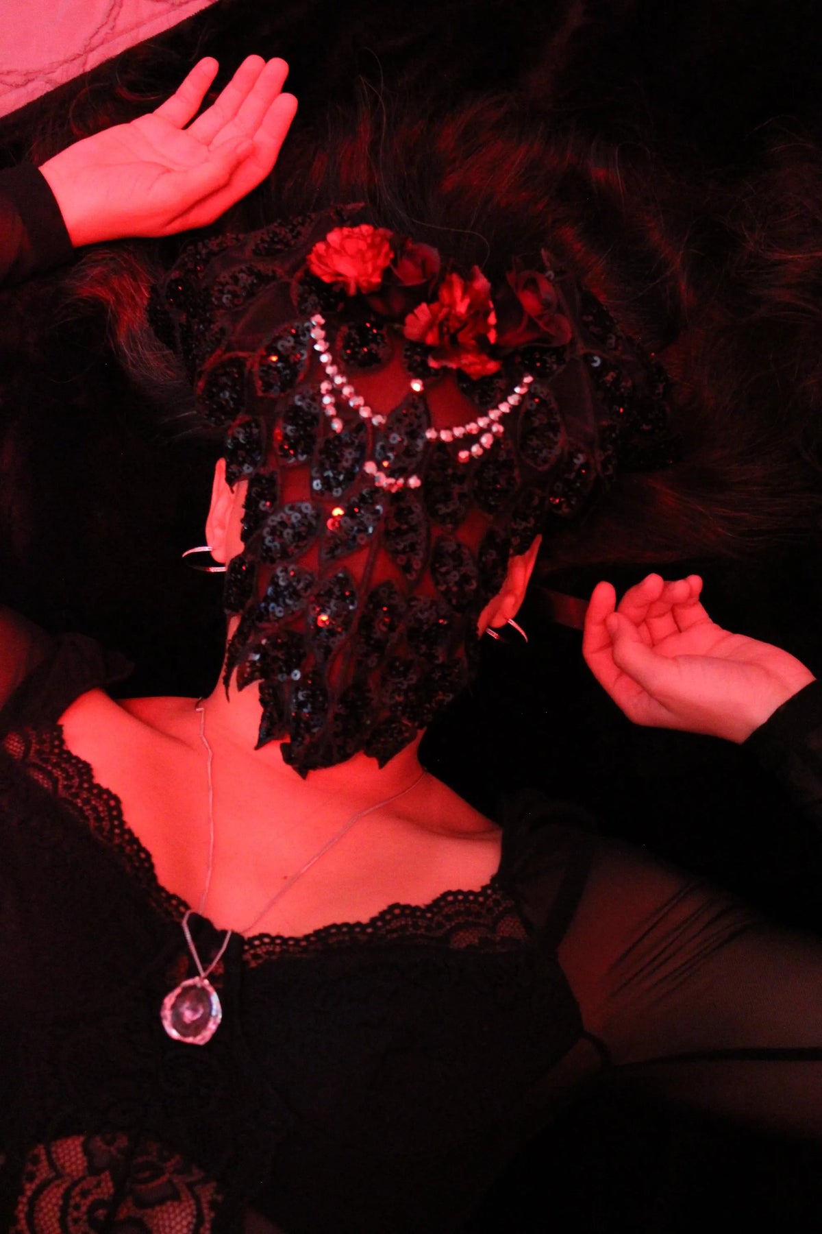 Gothic Rose Lace Masquerade Mask